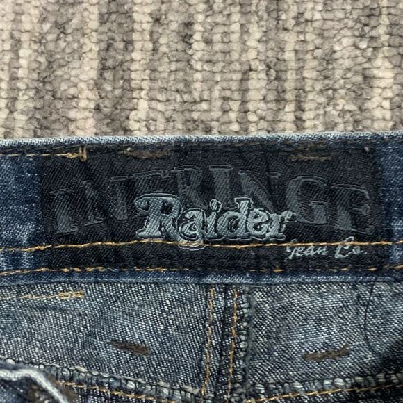 Vintage Infringe Raider Jeans CO Toddler Boys 4T‎ Dark Wash Embroidered Jeans - Picture 5 of 8
